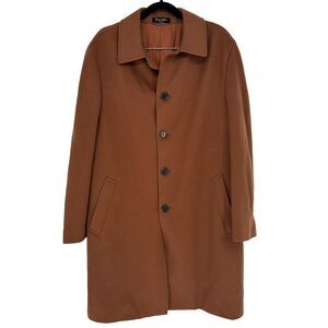 Loro Piana John W Nordstrom Mens Storm System Wool Overcoat 40R Brown Italian